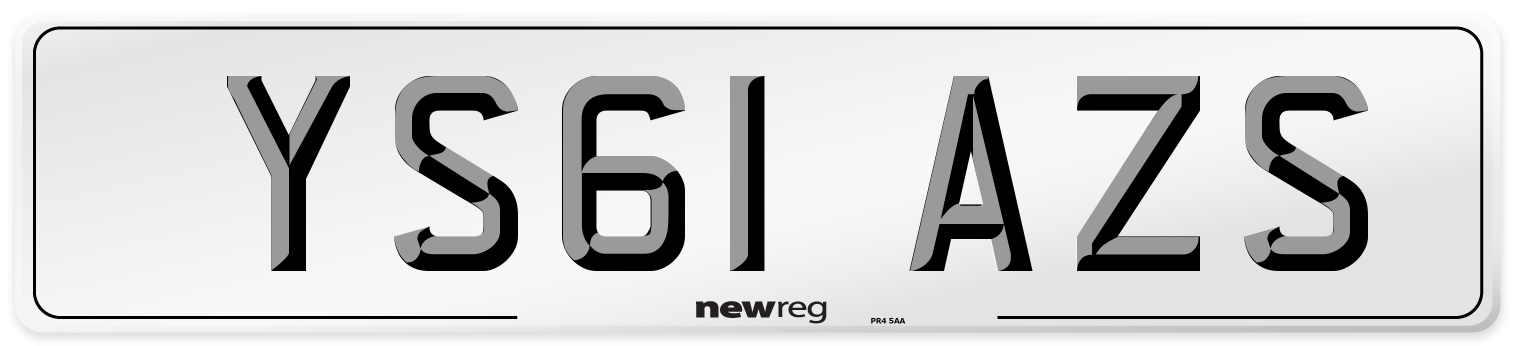 YS61 AZS Number Plate from New Reg
